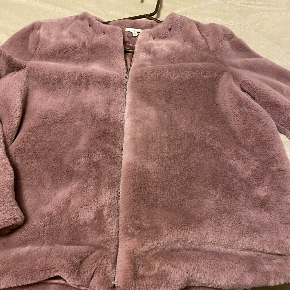 Promesa Studded Teddy Jacket, Mauve, Large - Picture 13 of 13